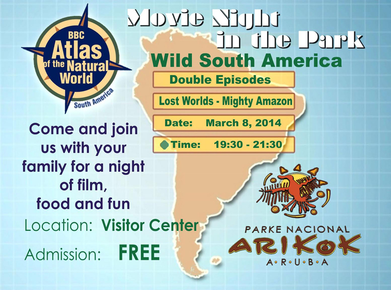 Aruba National Park Arikok organizes its second movie night this year