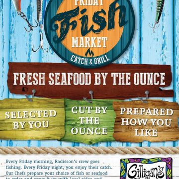 Aruba Radisson Resort launched Friday Fish Market at Gilligan?s Beach Bar & Grill