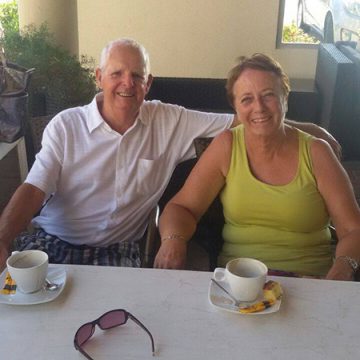Regular visitors to Aruba for 14 years drop by at Taste of Belgium for their morning coffee