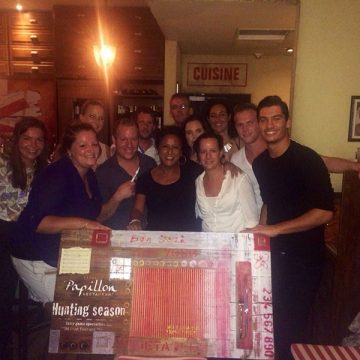 Papillon Restaurant Aruba says goodbye to their hostess Isabella