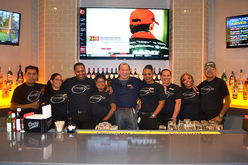 Aruba Marriott introduces the local press to the newly renovated Champions Sports Bar & Restaurant