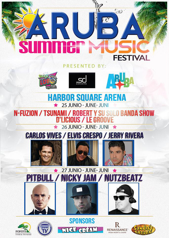 Pitbull to perform at Aruba Summer Music Festival