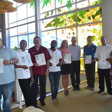 Aruba Gastronomic Association hosted its first Food Safety Management Certification course