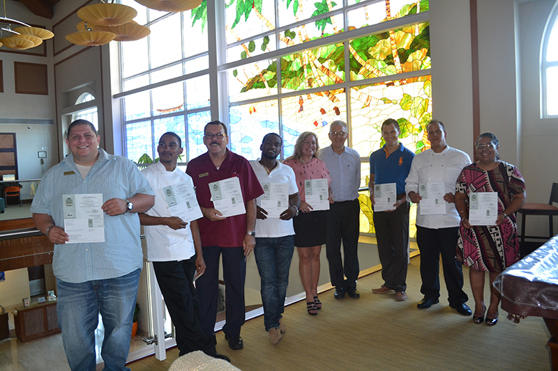 Aruba Gastronomic Association hosted its first Food Safety Management Certification course