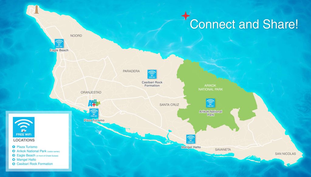 Aruba Tourism Authority Introduces Free Wi-Fi Zones