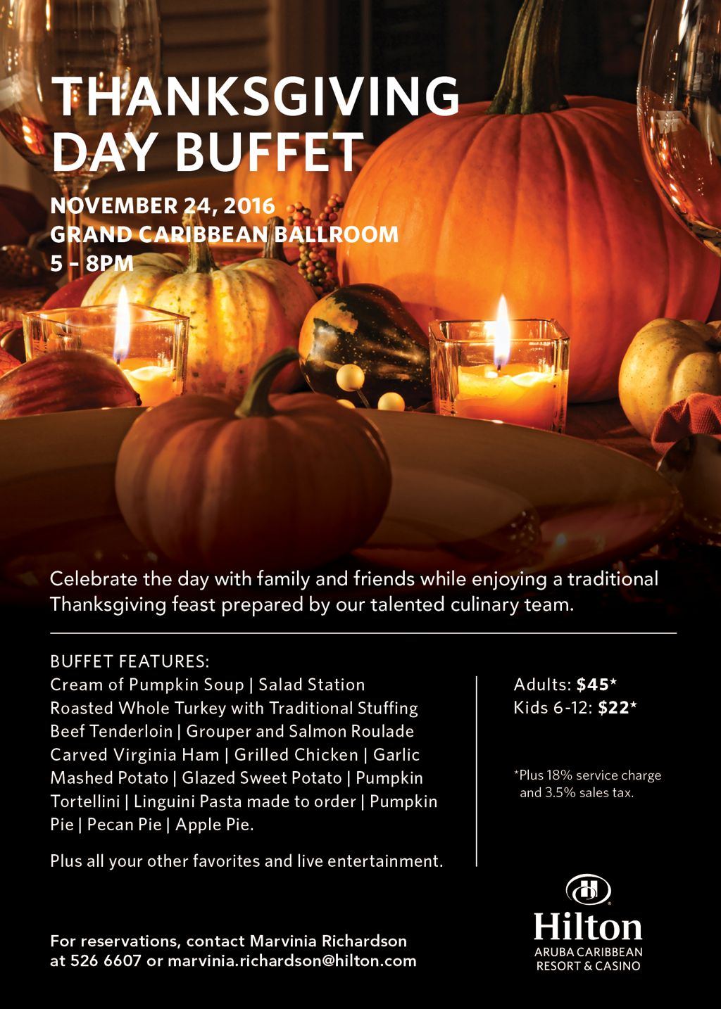 Hilton's Thanksgiving Day Buffet Dinner