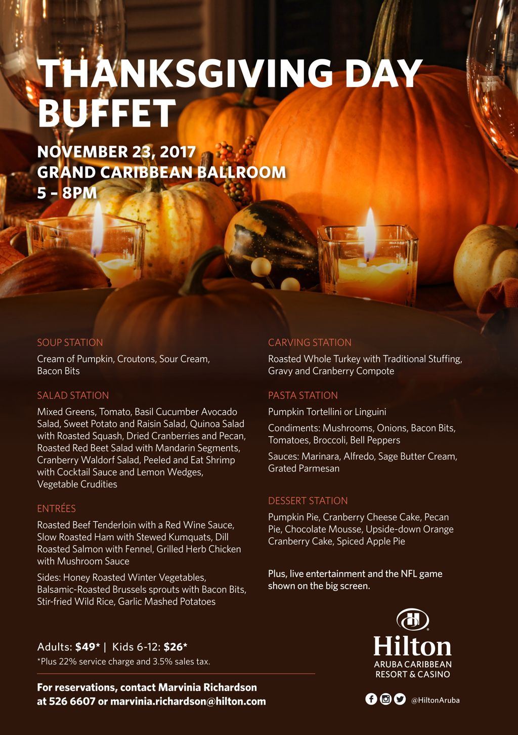 Hilton's Thanksgiving Day Dinner Buffet