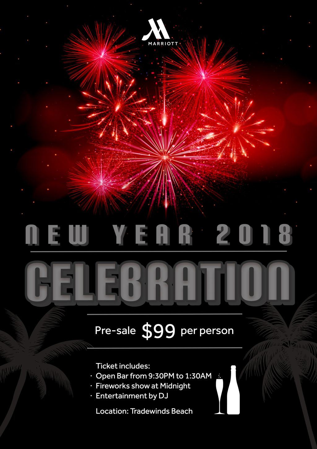 New Year's Celebration at Aruba Marriott Resort