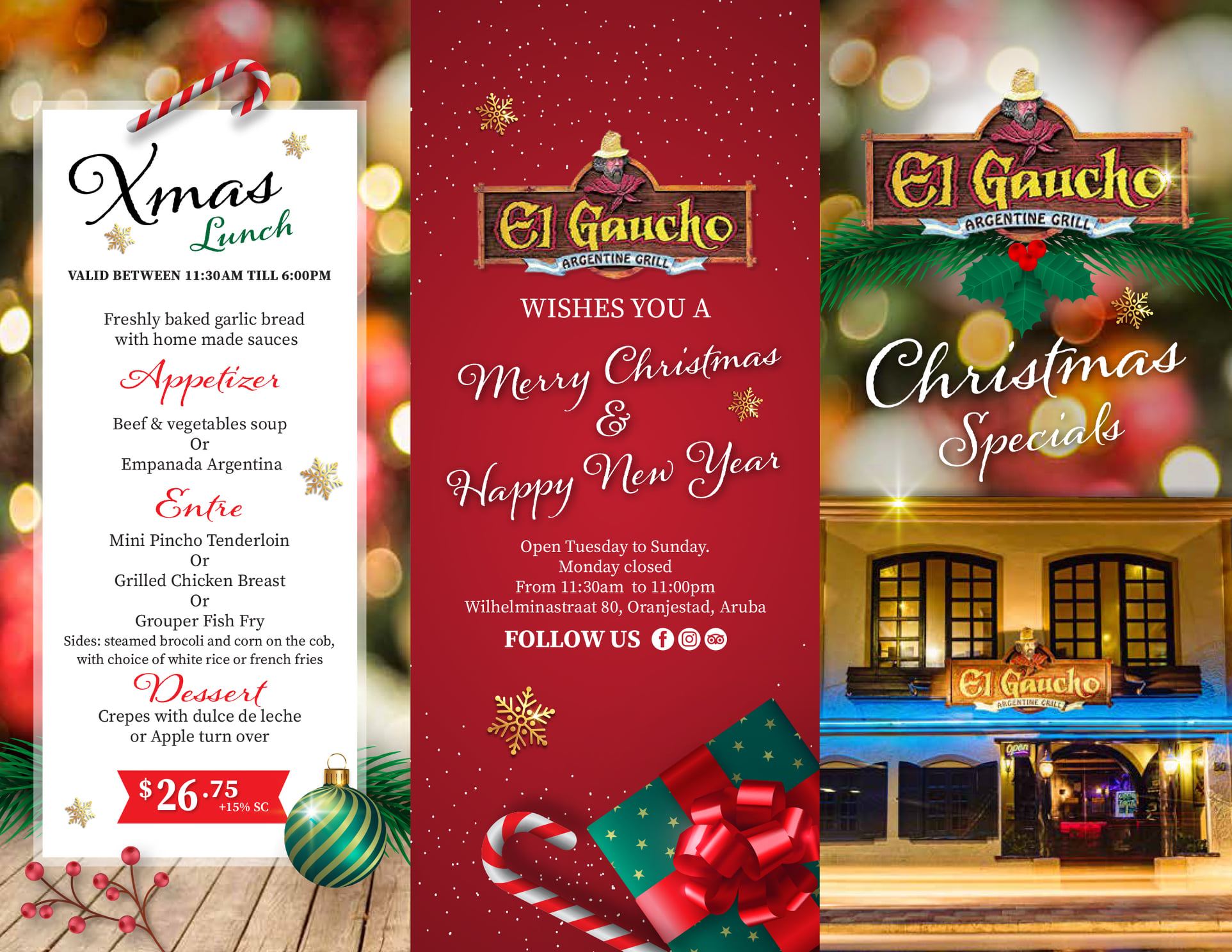 Christmas Lunch at El Gaucho