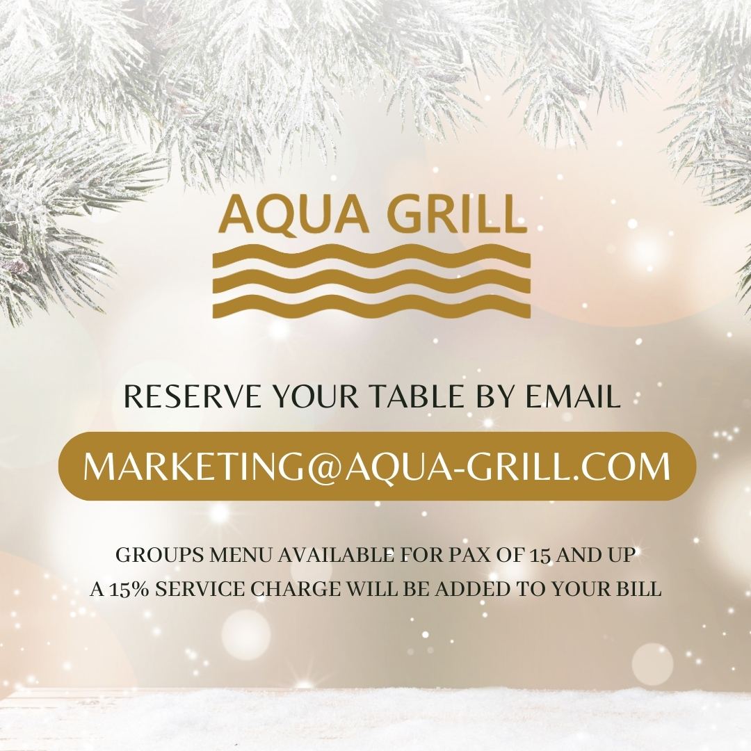 Aqua Grill's Christmas Group Menu Special